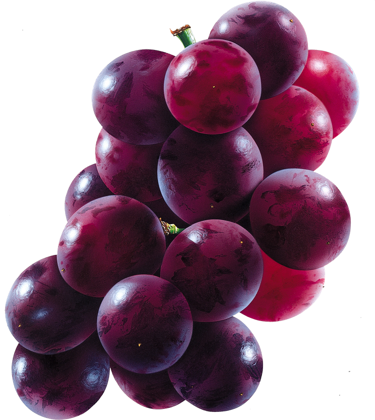 Red Grapes Png Image (black)