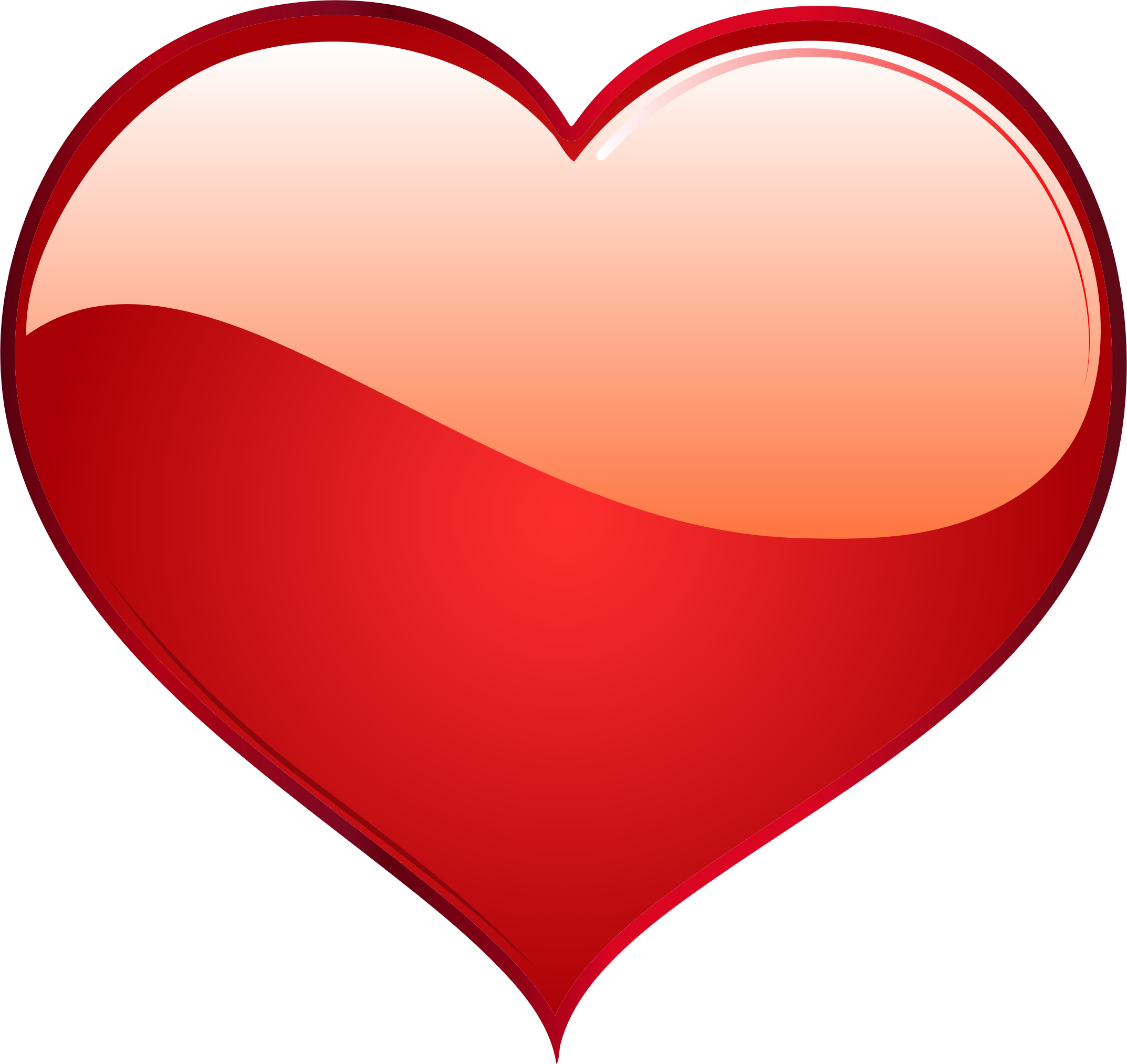 Red Heart Love Png Hd Image (black, pink)