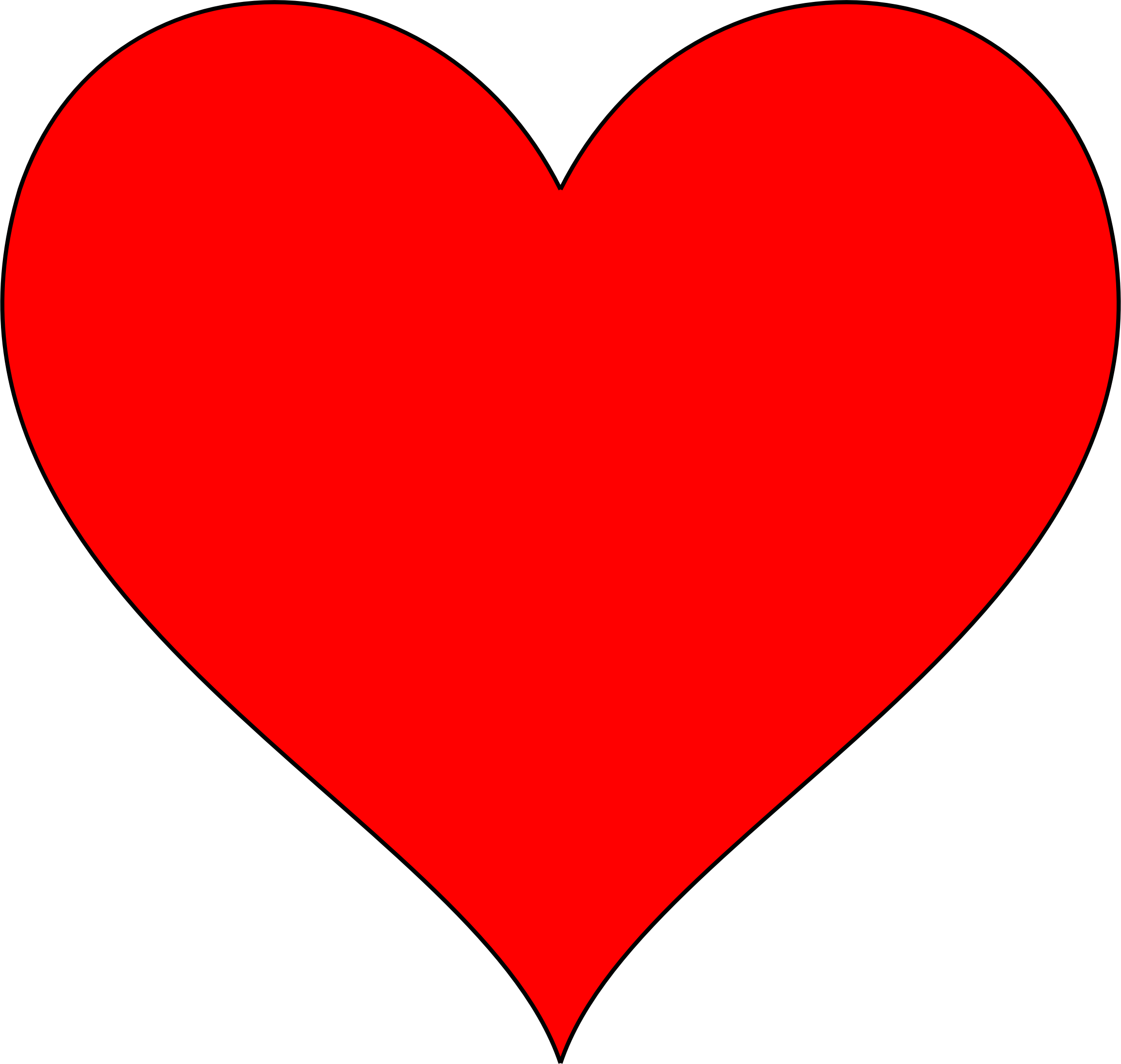 Red Heart Symbol Transparent (black, maroon, red)