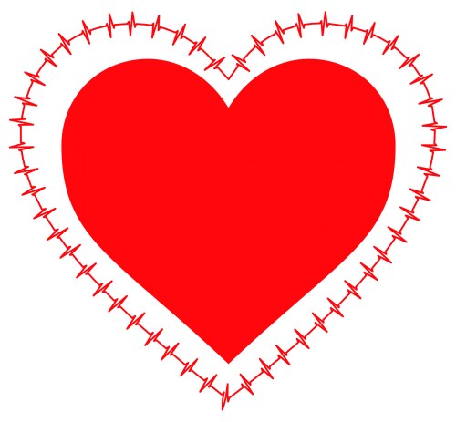 Red Heart Vector Transparent Background (red, black)
