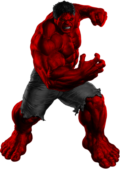 Red Hulk Png Free Download (black, maroon)