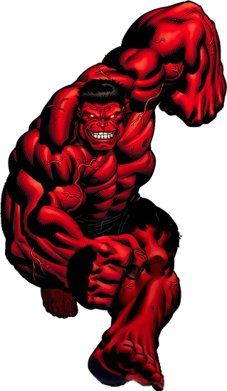 Red Hulk Png Hd Isolated (black)