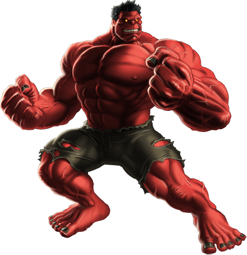 Red Hulk Png Isolated Image (gray, olive, black, beige)