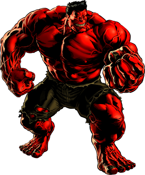 Red Hulk Png Photo (black, white)