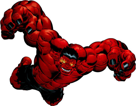 Red Hulk Png Transparent (black, maroon)