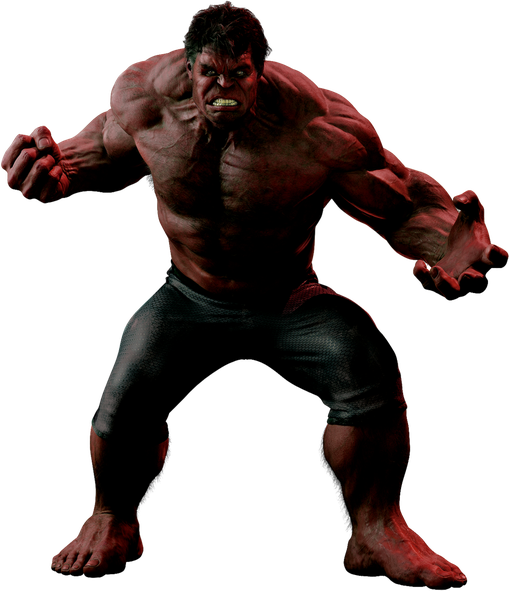 Red Hulk Png (black)