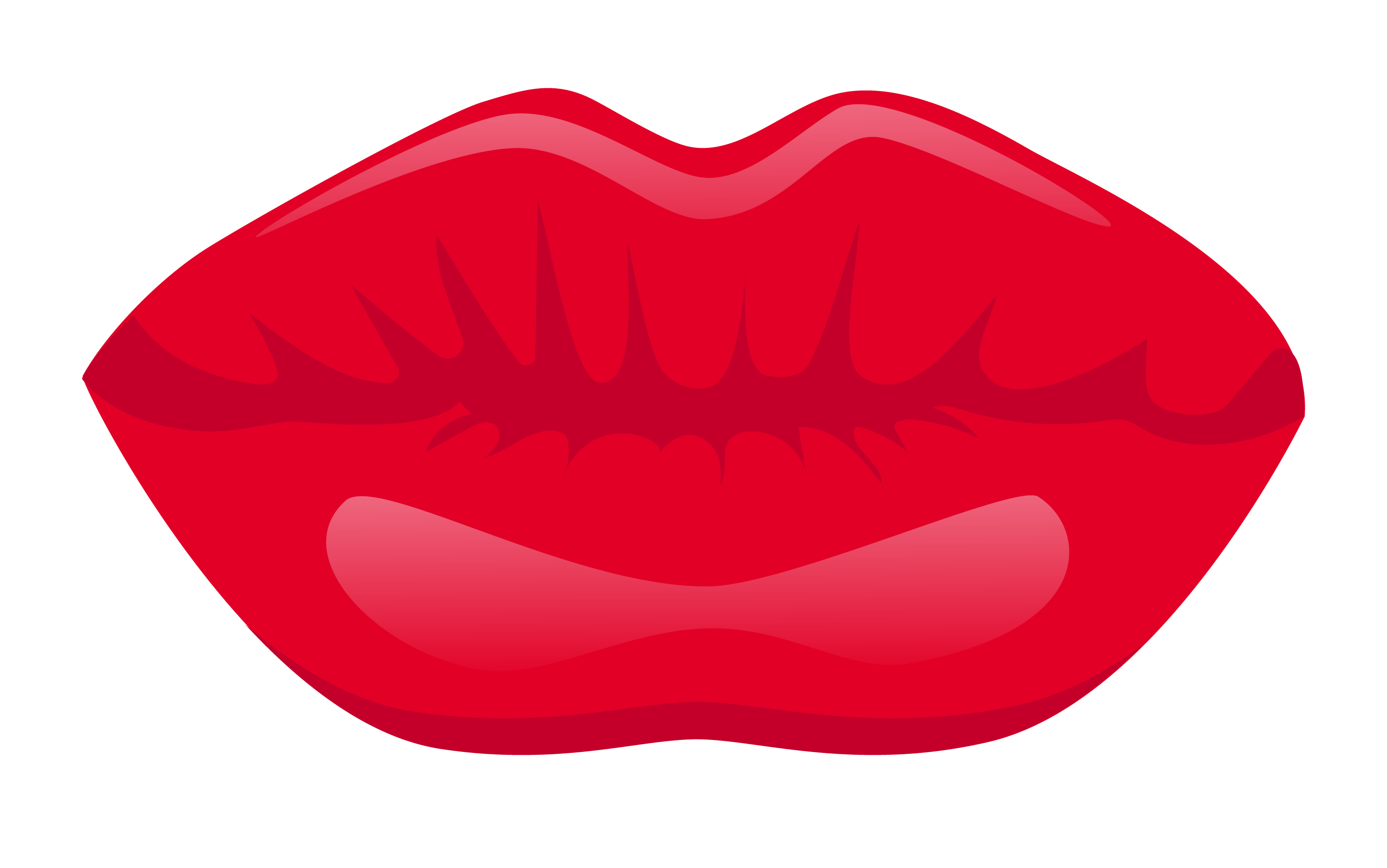 Red Kiss Png Hd (red, white, black)