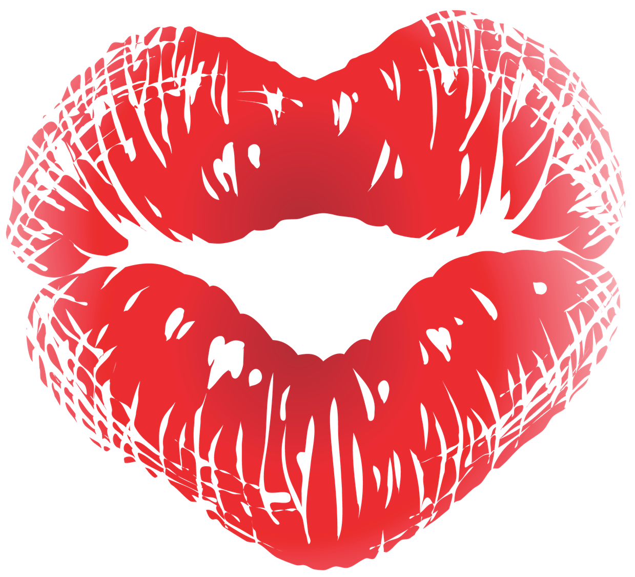 Red Kiss Png Image (black, chocolate)