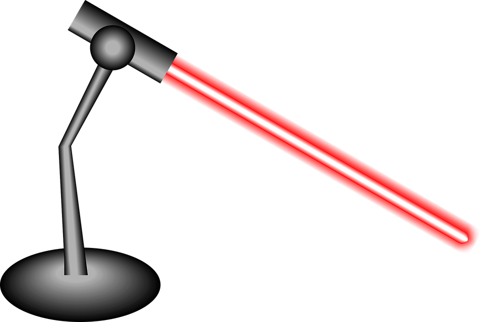 Red Laser Png Picture (black, silver, white)