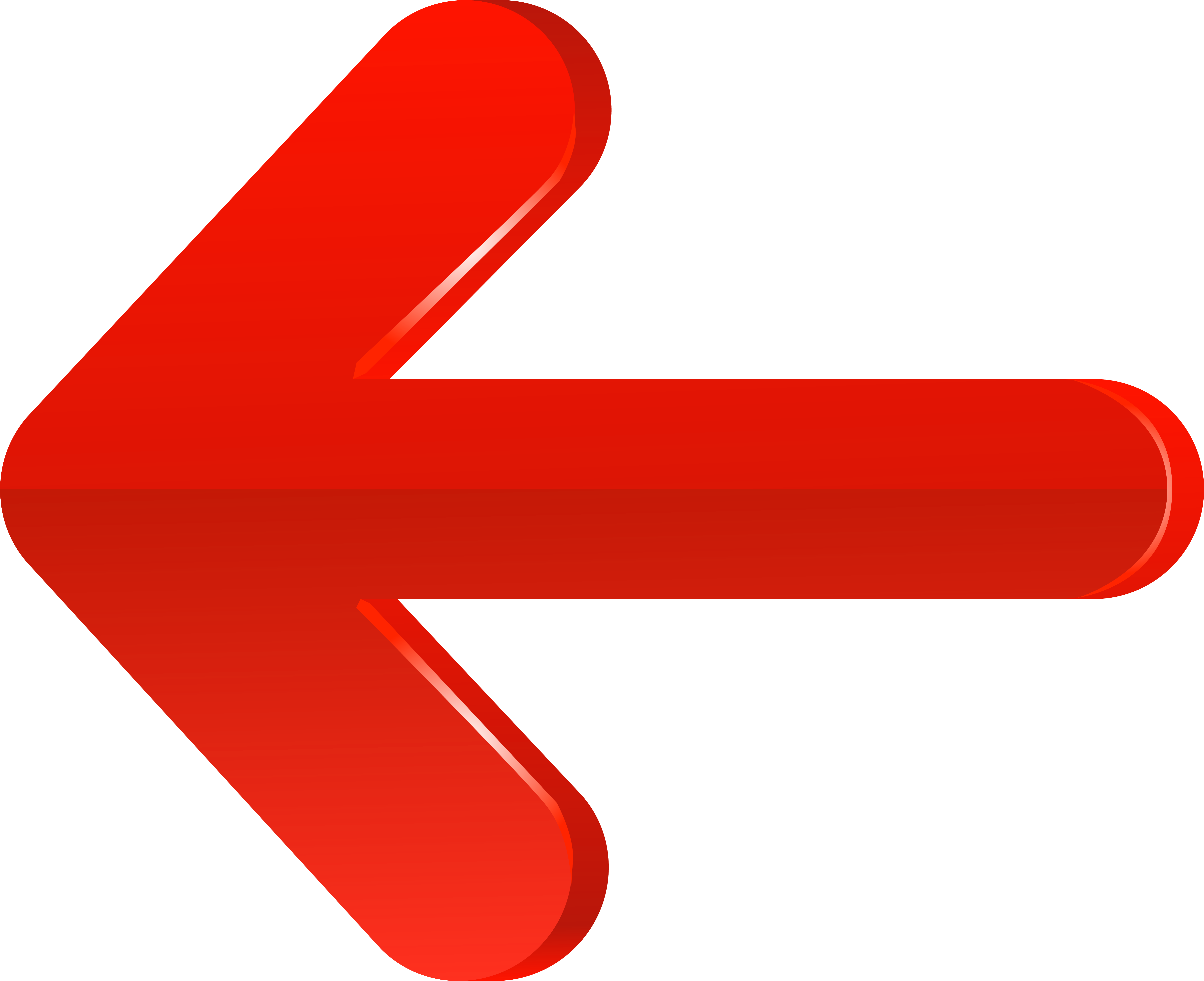 Red Left Arrow Png Clipart (red, black)