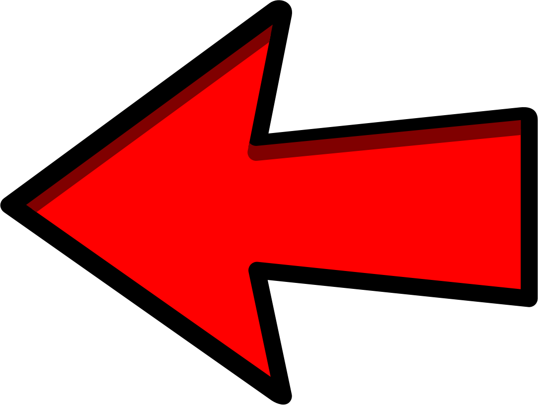 Red Left Arrow Png Image (red, black, maroon)