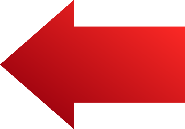 Red Left Arrow Transparent Background (red, white)