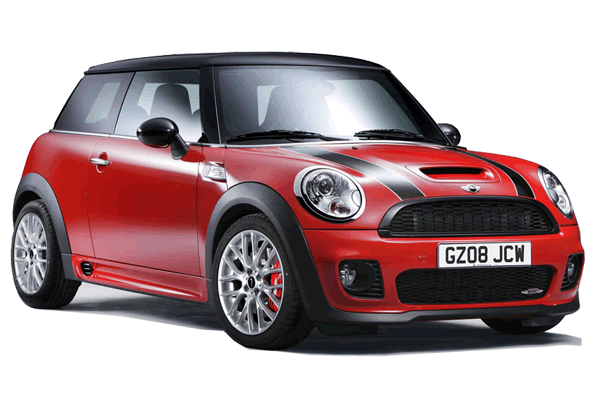 Red Mini Cooper Png File (white, black, maroon)