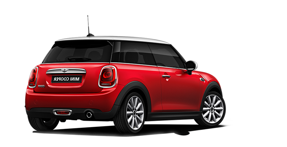 Red Mini Cooper Transparent Background (white, black)