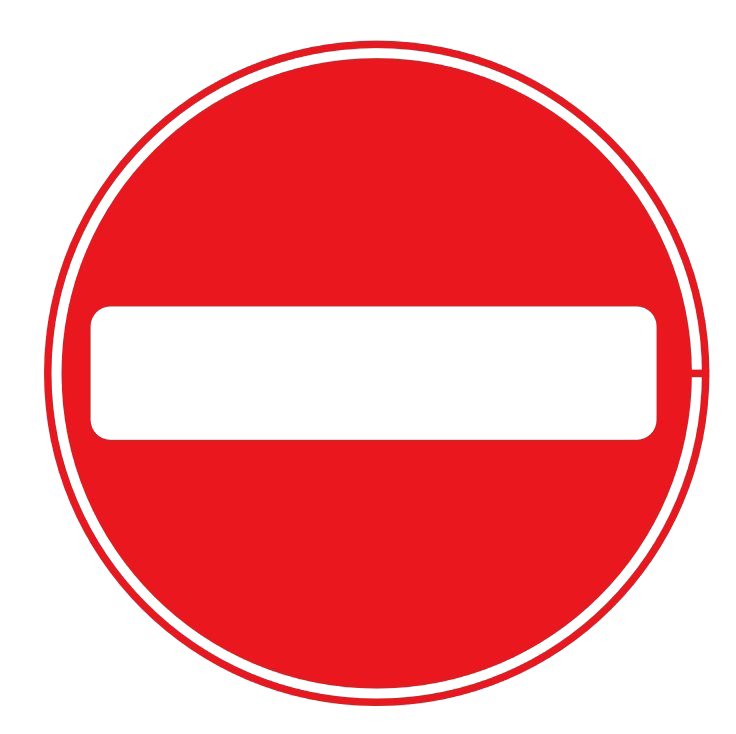 Red No Entry Png Hd (red, white, pink, salmon)