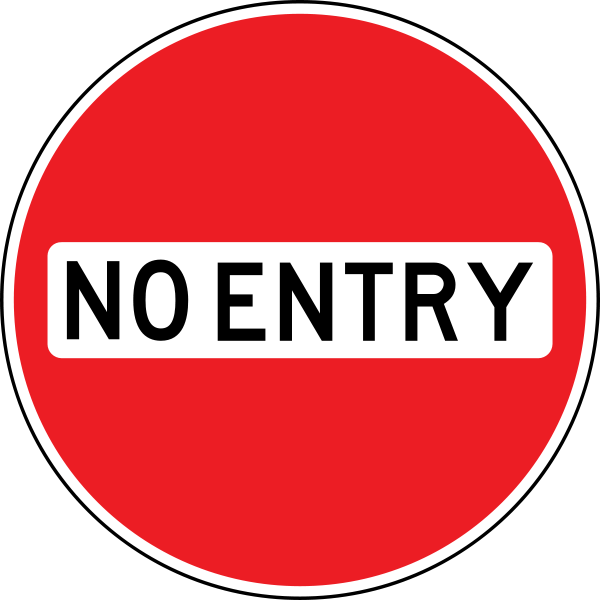 Red No Entry Png Transparent Image (red, black, pink, white)