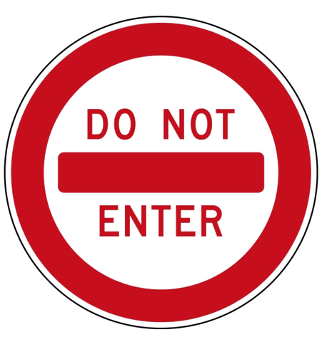 Red No Entry Transparent Background (red, white, maroon, chocolate, black)