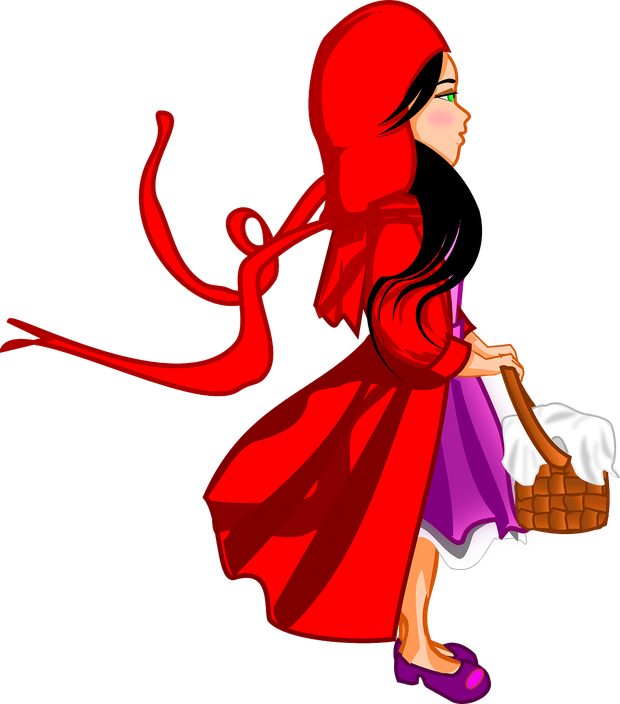 Red Riding Hood Png Isolated Hd (red, black, maroon)