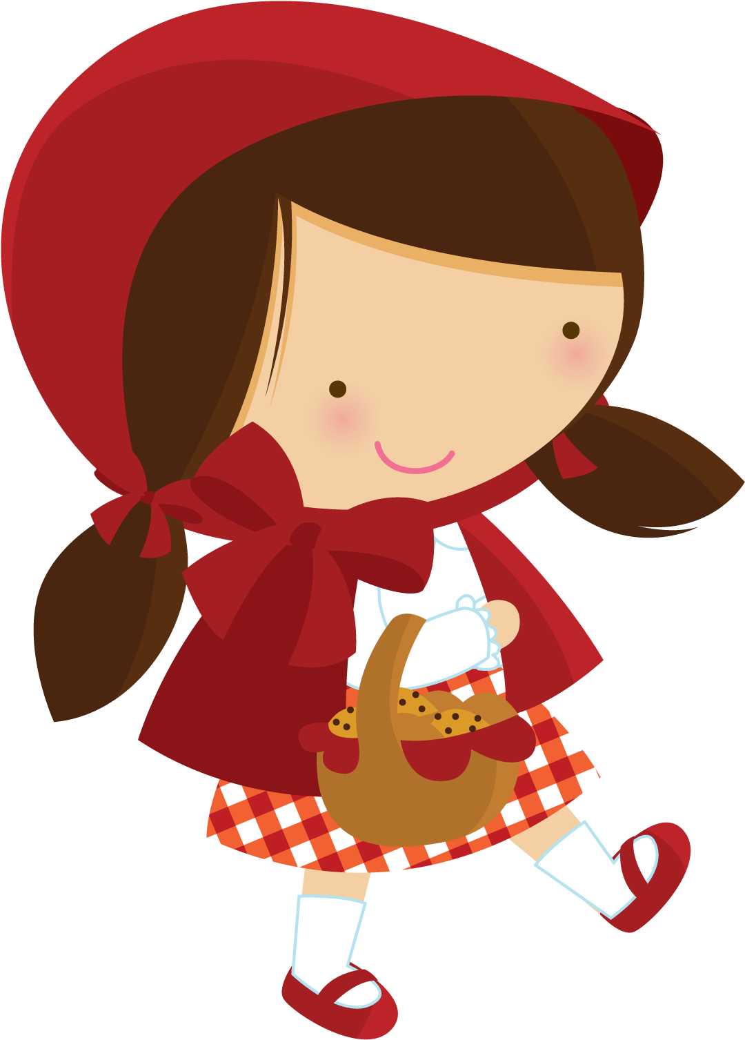 Red Riding Hood Png Pic (pink, maroon, chocolate, black, white)