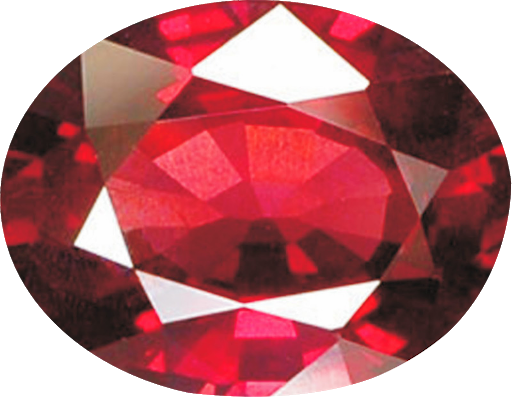 Red Ruby Gemstone Png Picture (white, maroon, black)