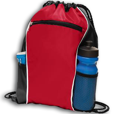 Red Sports Backpack Png Clipart (black, maroon)