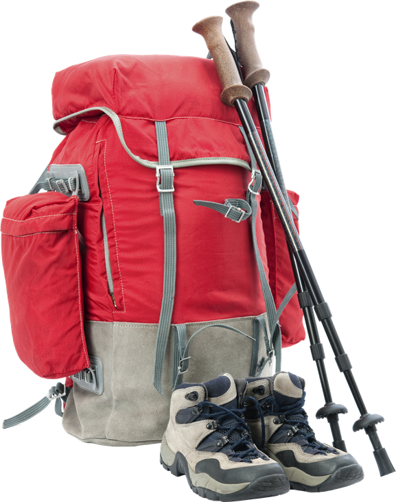 Red Sports Backpack Png File (black, salmon)