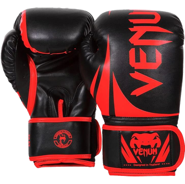 Red Venum Boxing Gloves Png Image (black)