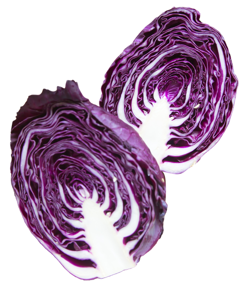 Red Cabbage Png Transparent (black, white)