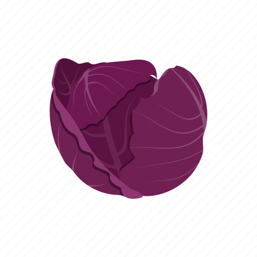 Red Cabbage Transparent Png (purple, black, white)