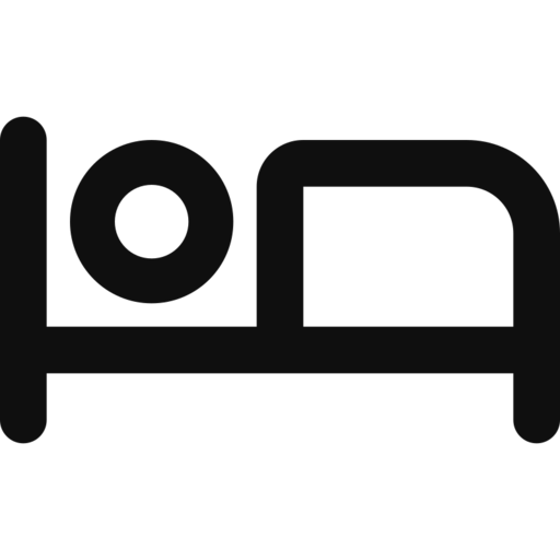 Bed Free Png Icon (black)