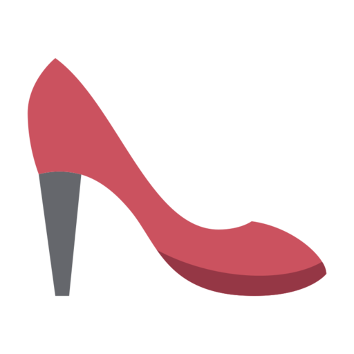 Red High Heel Free Png Icon (purple, salmon, black, gray)