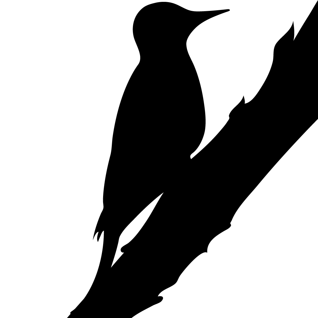 Red Winged Blackbird Png Clipart (black, white)