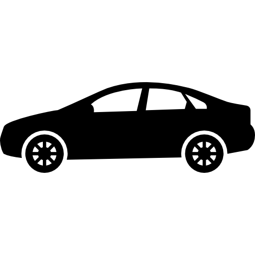 Sedan Png Pic (black, lavender, white, gray)