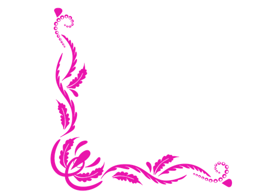 Wedding Border Png Image (black, purplish red)