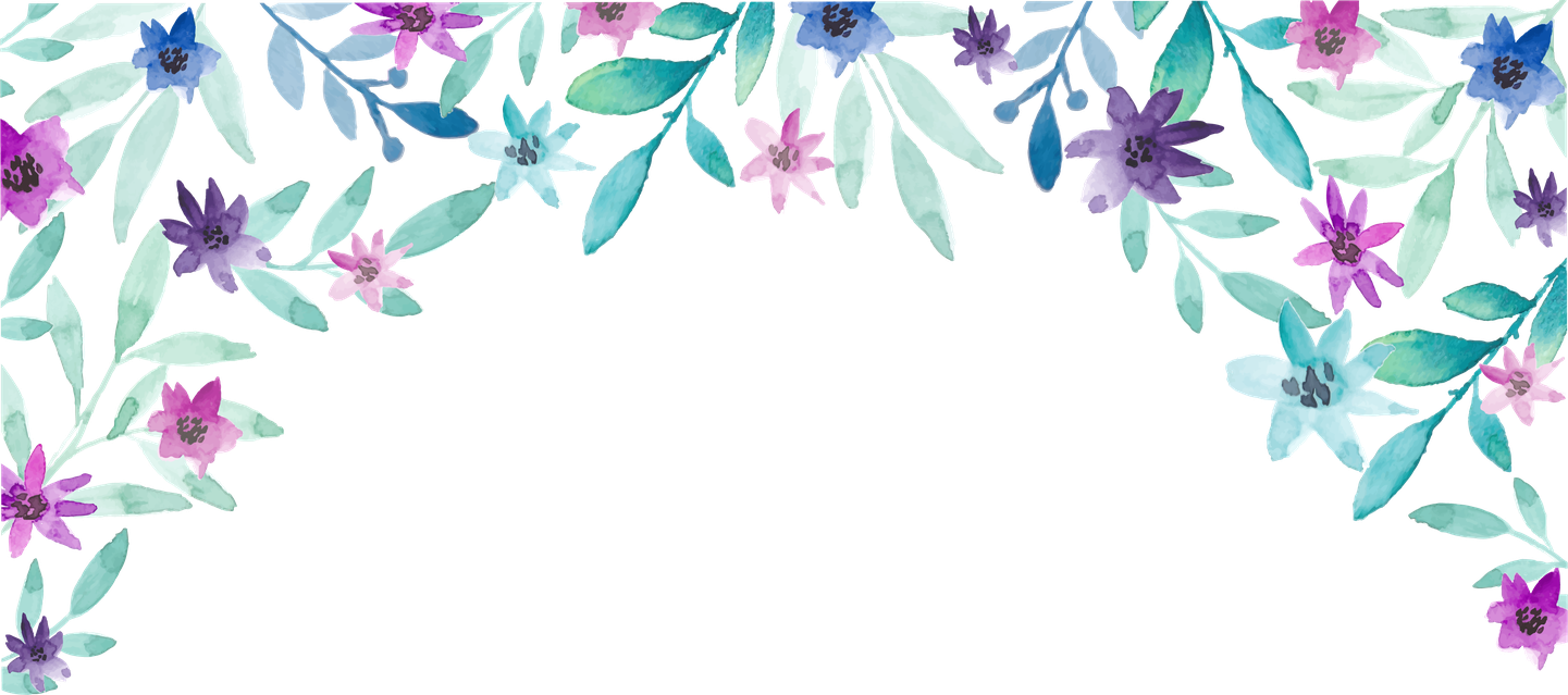 Wedding Floral Decoration Png File (black)