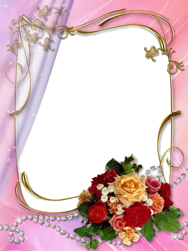 Wedding Frame Png Isolated File (black, pink, lavender)