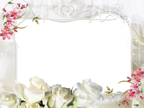 Wedding Frame Png Isolated Pic (black, white)