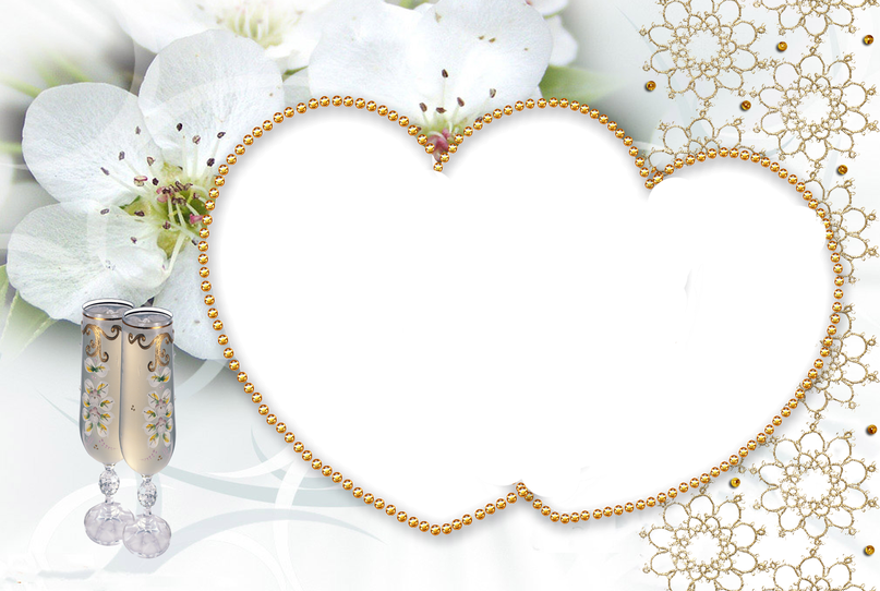 Wedding Frame Png Picture (black, lavender, white)