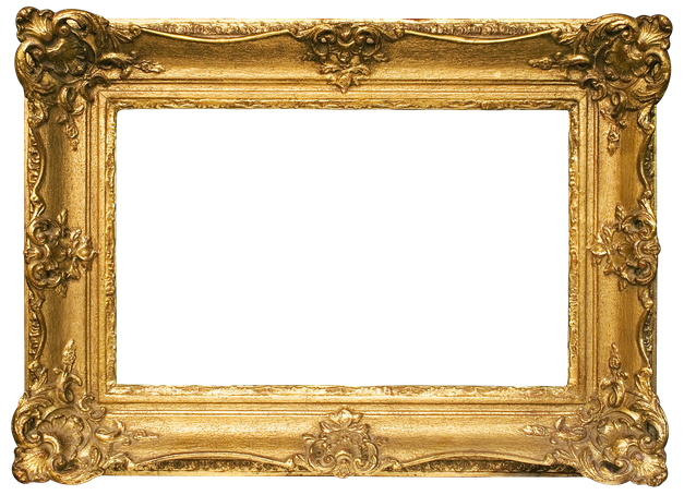 Wedding Golden Frame Png File (chocolate, olive, salmon, black)