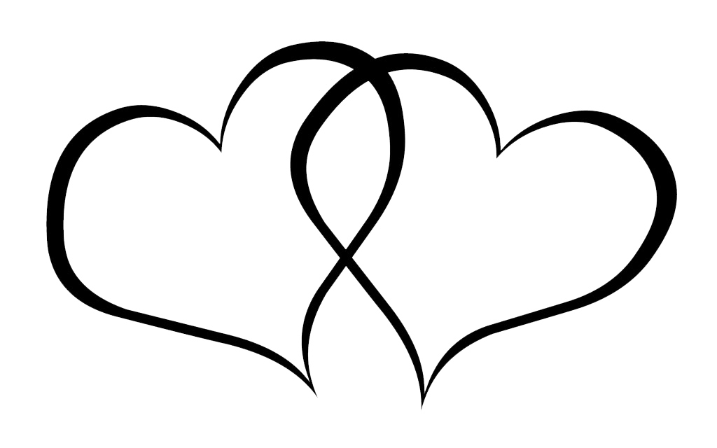 Wedding Heart Png Clipart (black, silver, lavender, white)