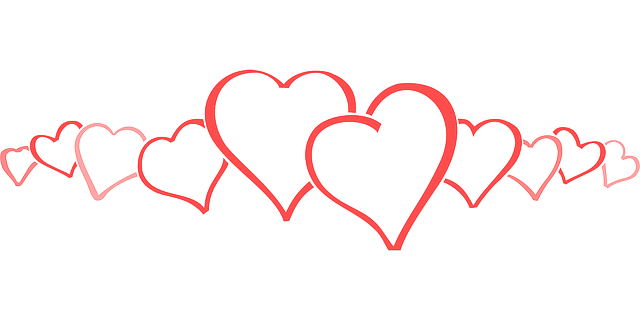 Wedding Heart Transparent Png (black, pink, red, white)