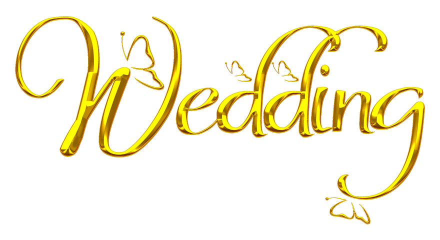 Wedding Png Photos (yellow, black)