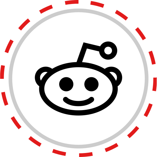 Reddit Company Social Media Logo Brand Free Png Icon Download (red, silver, black, white)