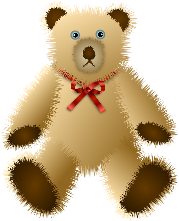 Teddy Bear Vector Png Image (black, maroon, salmon, chocolate, olive)