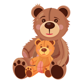 Teddy Bear Vector Transparent Png 1 (maroon, black, salmon, chocolate)