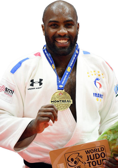 Teddy Riner Olympic Player Png File (black, white)