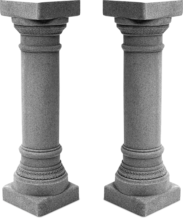 Pedestal Column Png Images (gray, white)