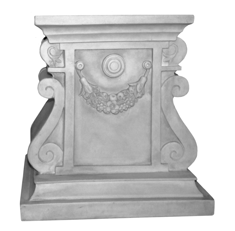 Pedestal Modern Png Image (black, silver)