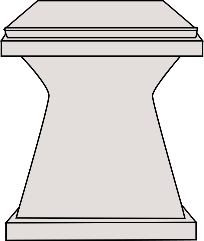 Pedestal Modern Png Images (beige, black, gray)