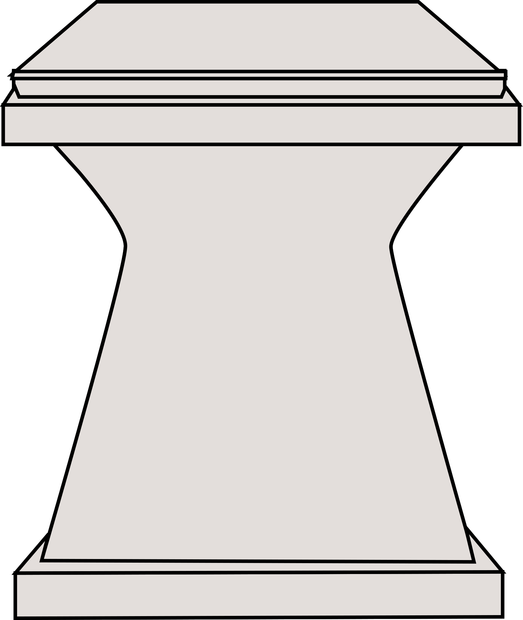 Pedestal Modern Png Photo (beige, black, gray, silver)